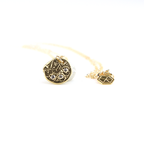 Wish Gold Layering Coin Necklace