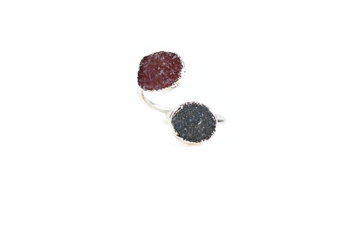 Double Druzy Ring No. 4